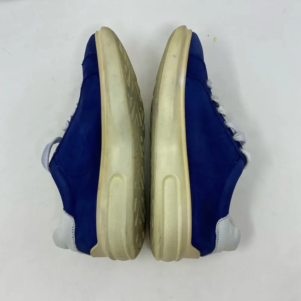 Ecco Soft 3 Blue Nubuck Platform Comfort Lace Up Sneakers Womens 8.5